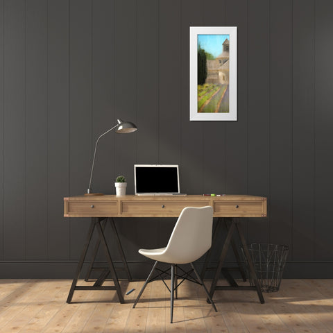 At the Villa 1 White Modern Wood Framed Art Print by Kimberly, Allen