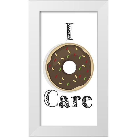 Donut 2 White Modern Wood Framed Art Print by Kimberly, Allen