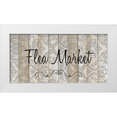 Flea Market White Modern Wood Framed Art Print by Allen, Kimberly