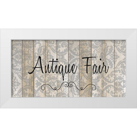 Antique Fair White Modern Wood Framed Art Print by Allen, Kimberly