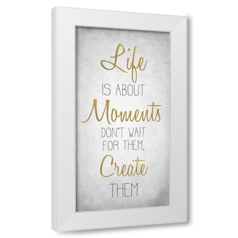 Life 7 White Modern Wood Framed Art Print by Kimberly, Allen