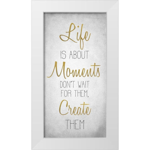 Life 7 White Modern Wood Framed Art Print by Kimberly, Allen