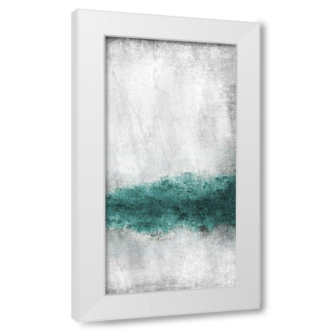 Teal Tones Panel B White Modern Wood Framed Art Print by Allen, Kimberly