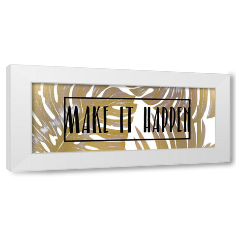 Positive A White Modern Wood Framed Art Print by Kimberly, Allen