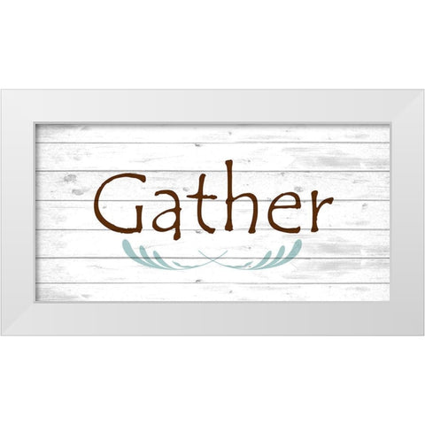 Gather White Modern Wood Framed Art Print by Kimberly, Allen