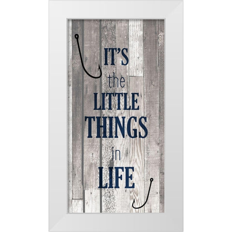 At the Lake E White Modern Wood Framed Art Print by Kimberly, Allen