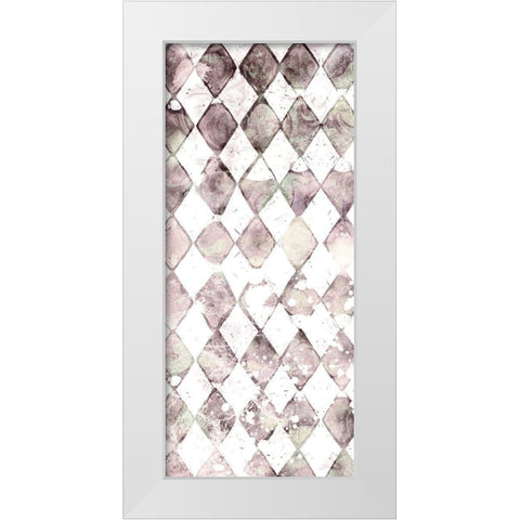 Faded Shapes 1 White Modern Wood Framed Art Print by Kimberly, Allen