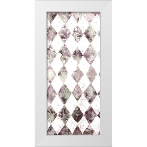 Faded Shapes 2 White Modern Wood Framed Art Print by Kimberly, Allen