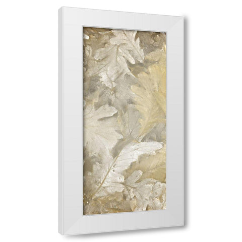 Natural Leaves 1 White Modern Wood Framed Art Print by Kimberly, Allen