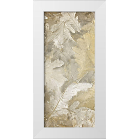 Natural Leaves 1 White Modern Wood Framed Art Print by Kimberly, Allen