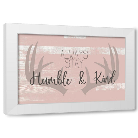 Always Stay White Modern Wood Framed Art Print by Kimberly, Allen