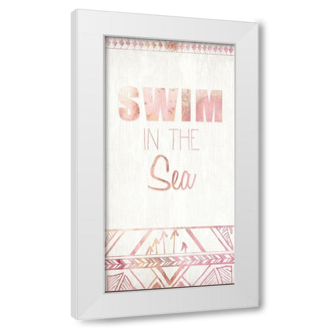 Live B White Modern Wood Framed Art Print by Kimberly, Allen