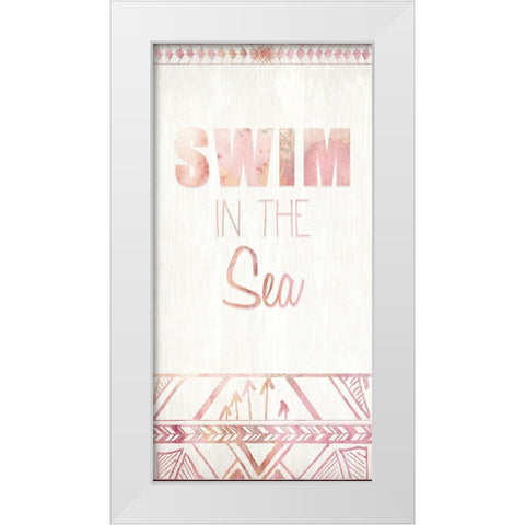 Live B White Modern Wood Framed Art Print by Kimberly, Allen