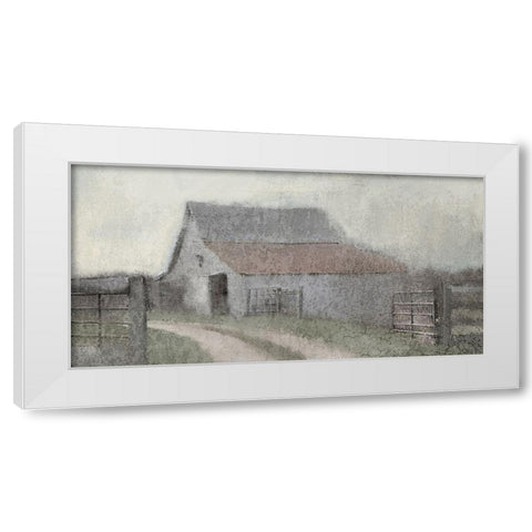 Through the Gate White Modern Wood Framed Art Print by Kimberly, Allen