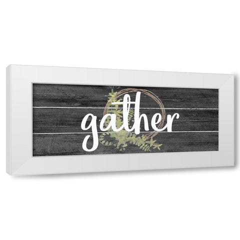 Gather White Modern Wood Framed Art Print by Kimberly, Allen