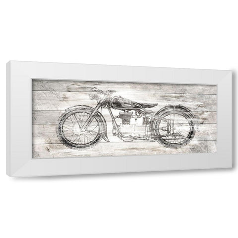 On the Road White Modern Wood Framed Art Print by Kimberly, Allen