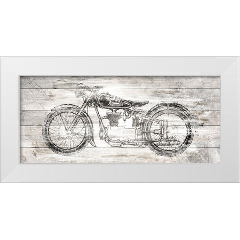 On the Road White Modern Wood Framed Art Print by Kimberly, Allen