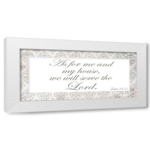 As for Me White Modern Wood Framed Art Print by Kimberly, Allen