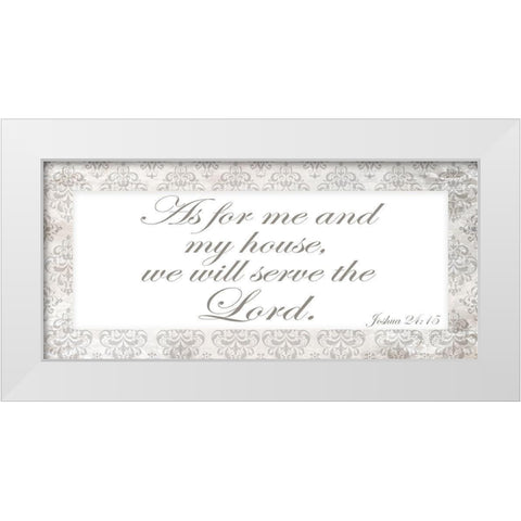 As for Me White Modern Wood Framed Art Print by Kimberly, Allen