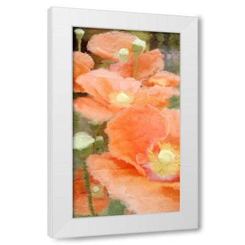 Summer Orange White Modern Wood Framed Art Print by Kimberly, Allen