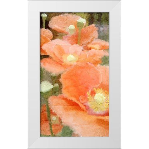 Summer Orange White Modern Wood Framed Art Print by Kimberly, Allen