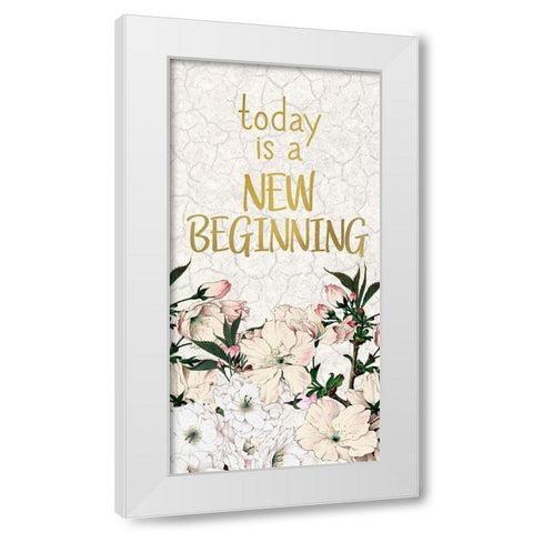 Cherry Blossom 1 White Modern Wood Framed Art Print by Kimberly, Allen