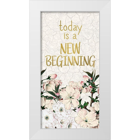 Cherry Blossom 1 White Modern Wood Framed Art Print by Kimberly, Allen