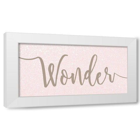 BelieveWonder White Modern Wood Framed Art Print by Kimberly, Allen