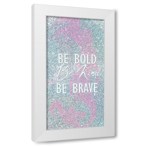 Mermaid Life 1 White Modern Wood Framed Art Print by Kimberly, Allen