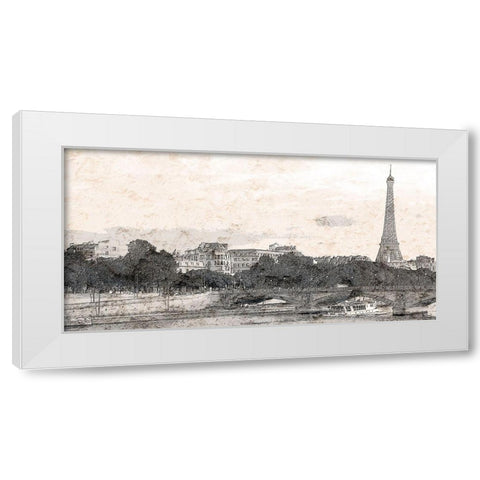 Paris Dreams White Modern Wood Framed Art Print by Kimberly, Allen