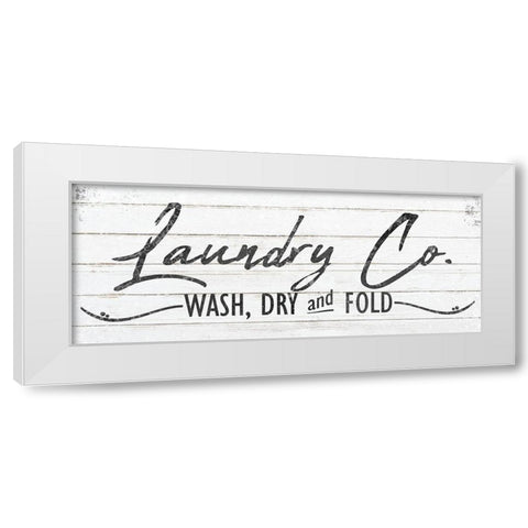 Laundry Co White Modern Wood Framed Art Print by Kimberly, Allen