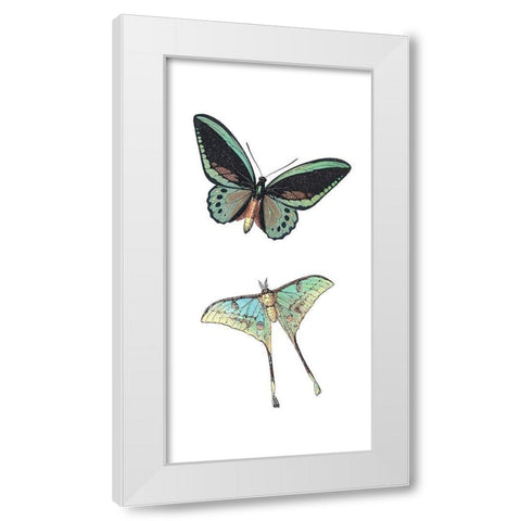 Fly Free 1 White Modern Wood Framed Art Print by Kimberly, Allen