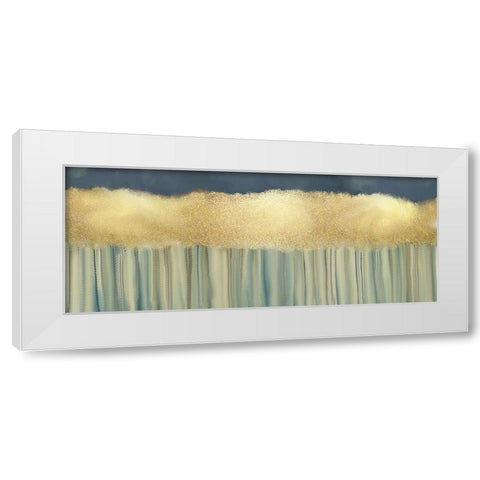 Forest Gold White Modern Wood Framed Art Print by Kimberly, Allen