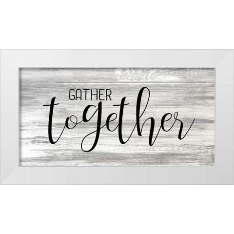 Gather Together White Modern Wood Framed Art Print by Kimberly, Allen