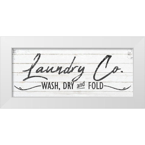 Laundry Co White Modern Wood Framed Art Print by Kimberly, Allen