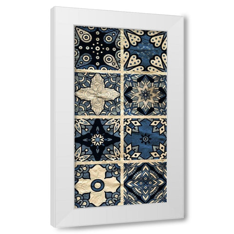 Navy Panel 2 White Modern Wood Framed Art Print by Kimberly, Allen