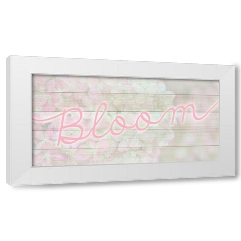 Bloom White Modern Wood Framed Art Print by Kimberly, Allen