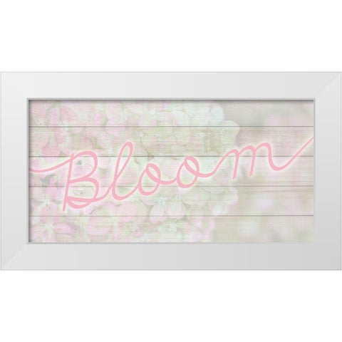 Bloom White Modern Wood Framed Art Print by Kimberly, Allen