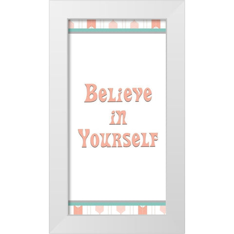 Imagine 2 White Modern Wood Framed Art Print by Kimberly, Allen