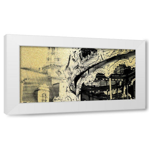 Paris C White Modern Wood Framed Art Print by Kimberly, Allen