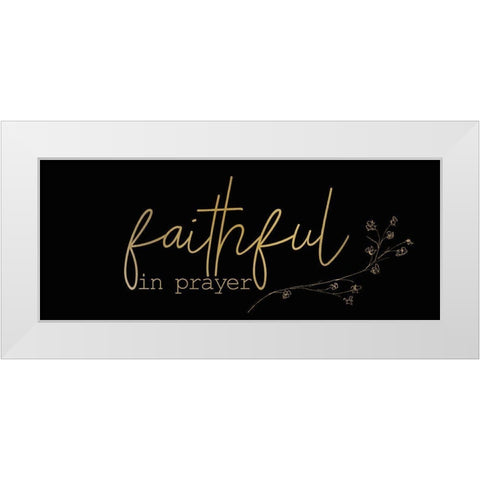Be Joyful 3 White Modern Wood Framed Art Print by Kimberly, Allen