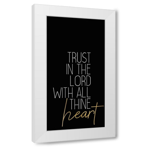 Be Still 3 White Modern Wood Framed Art Print by Kimberly, Allen