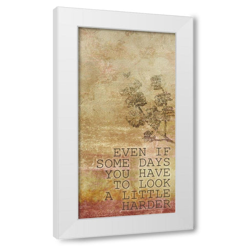 What Makes You 6 White Modern Wood Framed Art Print by Kimberly, Allen