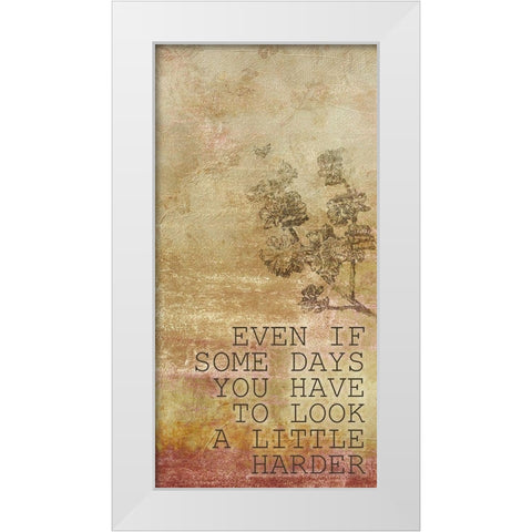 What Makes You 6 White Modern Wood Framed Art Print by Kimberly, Allen