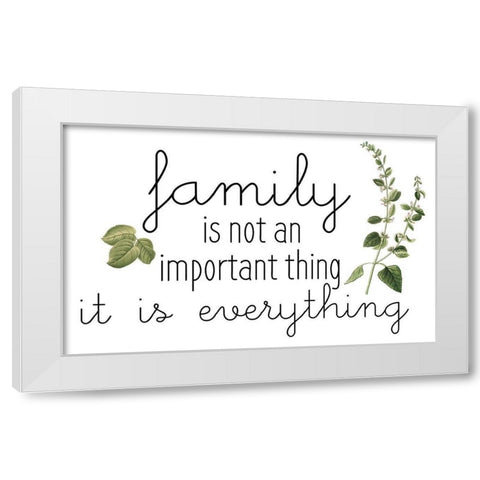 Family Gathers 9 White Modern Wood Framed Art Print by Kimberly, Allen