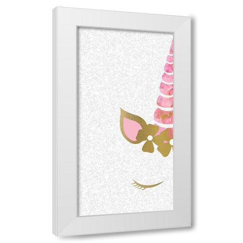 Believe 5 White Modern Wood Framed Art Print by Kimberly, Allen