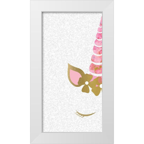 Believe 5 White Modern Wood Framed Art Print by Kimberly, Allen