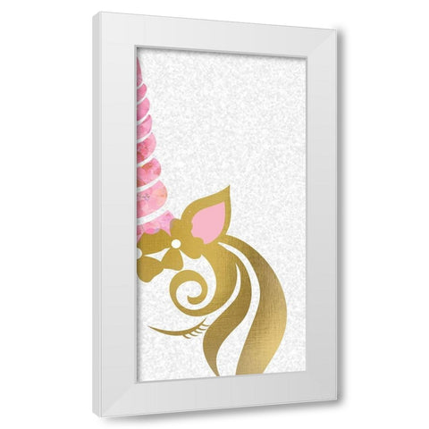 Believe 6 White Modern Wood Framed Art Print by Kimberly, Allen