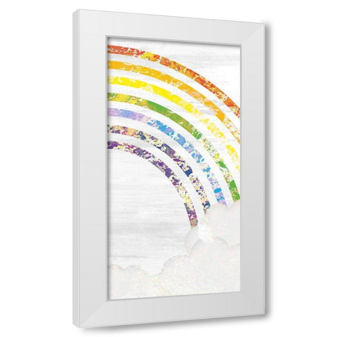 Over the Rainbow 2 White Modern Wood Framed Art Print by Kimberly, Allen
