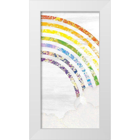 Over the Rainbow 2 White Modern Wood Framed Art Print by Kimberly, Allen